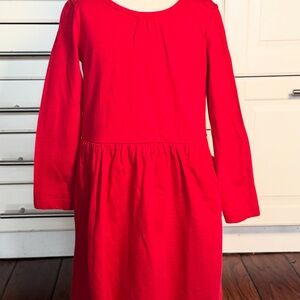 🍎 4 for $20 🍎Primary Bright Red Long Sleeve Dress, 4-5